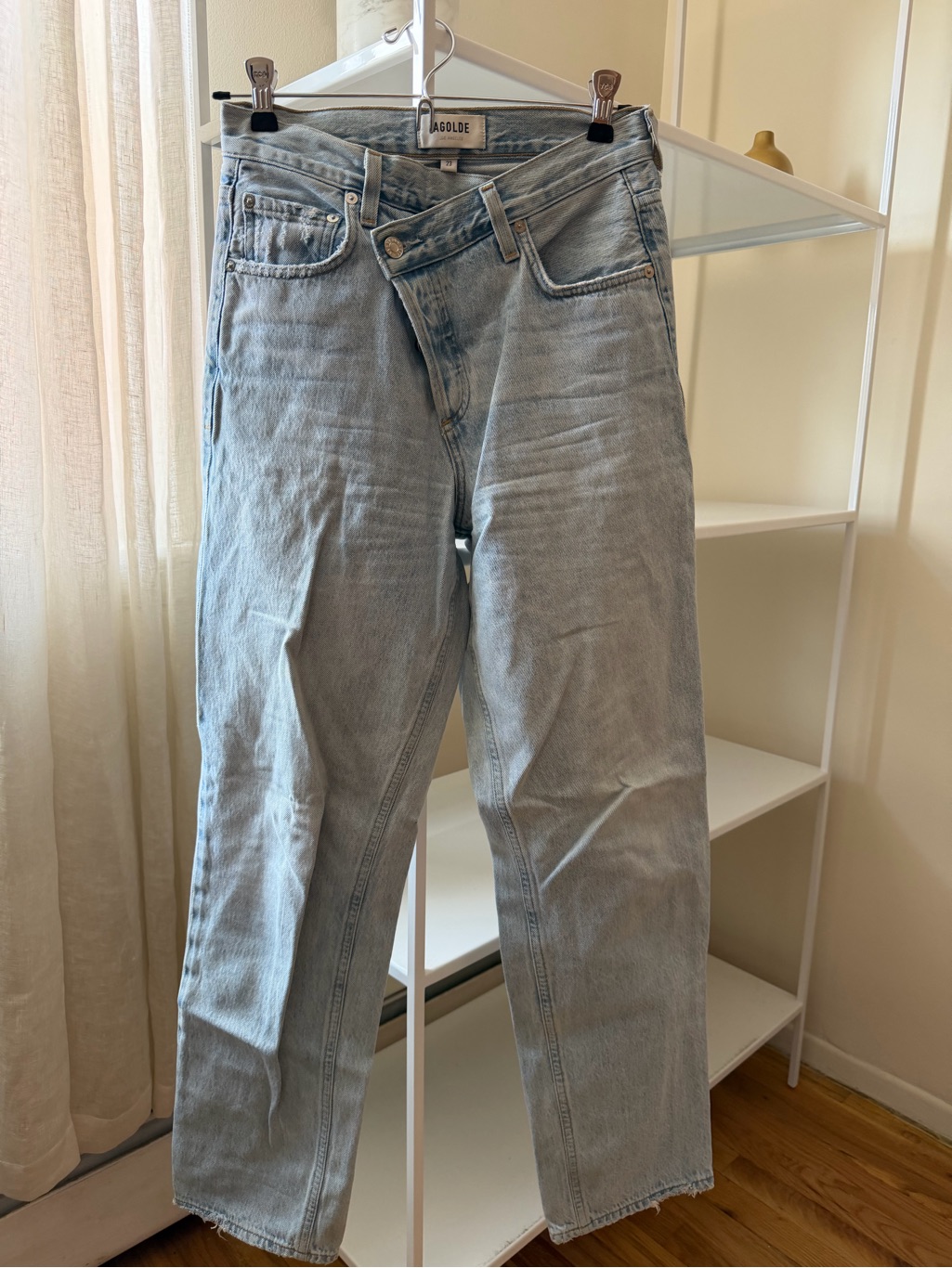 Agolde Boyfriend Jeans In Faded Light Wash